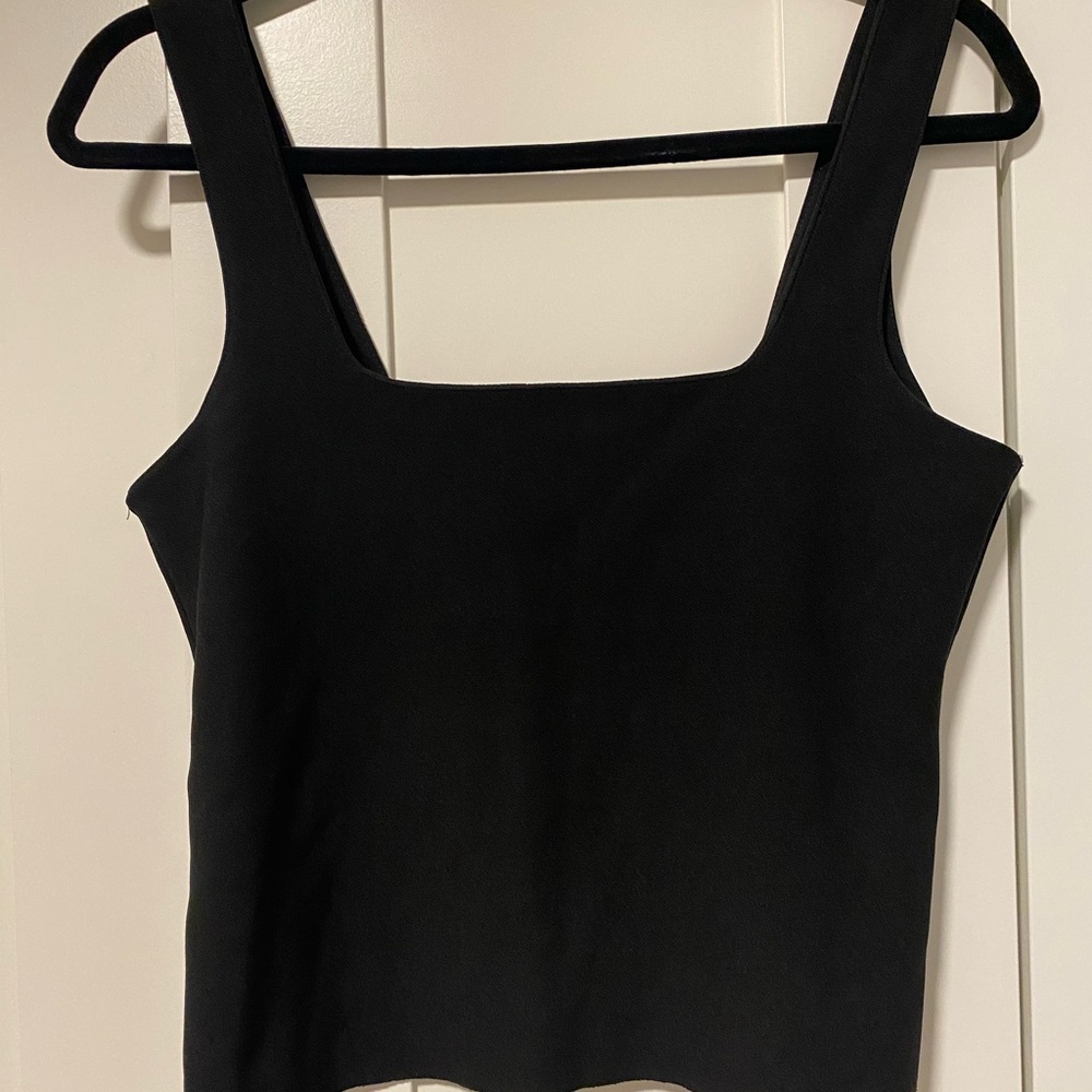 Zara Black Cropped Sleeveless Top - Like New